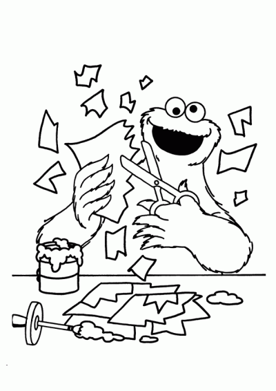 Dibujo de El monstruo de las galletas. Dibujo para colorear de El ... Dibujo de El monstruo de las galletas. Dibujo para colorear de El ...