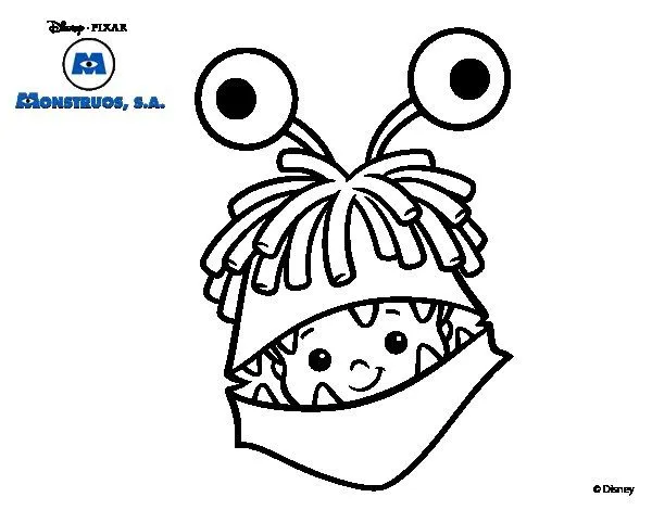 Dibujo de Monstruos S.A. - Boo disfrazada para Colorear - Dibujos.net Dibujo de Monstruos S.A. - Boo disfrazada para Colorear - Dibujos.net
