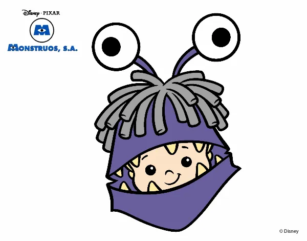 Dibujo de Monstruos S.A. - Boo disfrazada pintado por en Dibujos ... Dibujo de Monstruos S.A. - Boo disfrazada pintado por en Dibujos ...