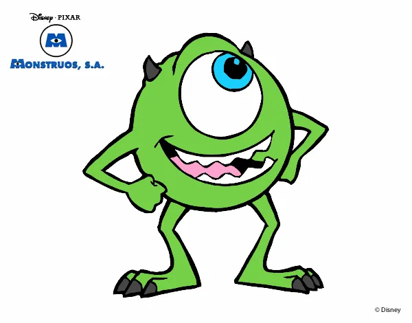 Dibujo de Monstruos S.A. - Mike Wazowski pintado por en Dibujos ...