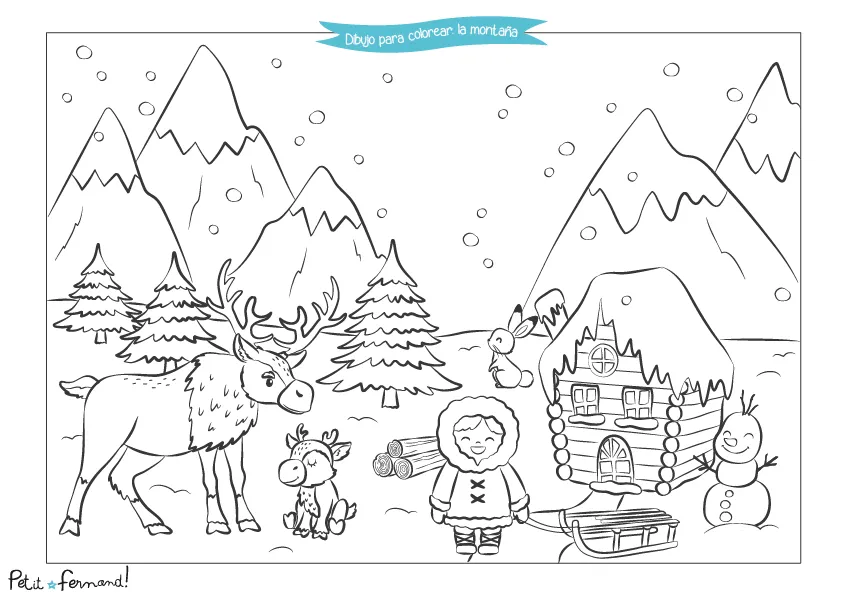 Dibujo de la Montaña | Petit-Fernand