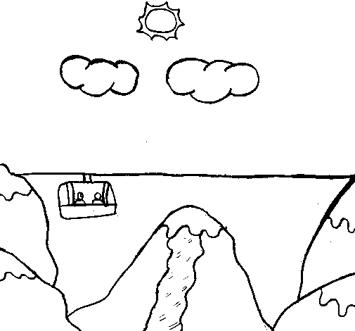 Dibujo de Montañas 3 para Colorear - Dibujos.net Dibujo de Montañas 3 para Colorear - Dibujos.net