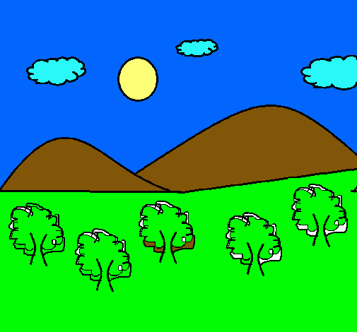 Dibujo de Montañas 4 pintado por Yenderly en Dibujos.net el día 30 ... Dibujo de Montañas 4 pintado por Yenderly en Dibujos.net el día 30 ...