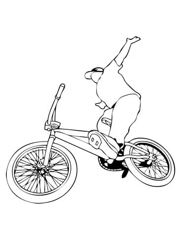 Dibujo de Montando Bicicleta Bmx para colorear | Dibujos para ... Dibujo de Montando Bicicleta Bmx para colorear | Dibujos para ...