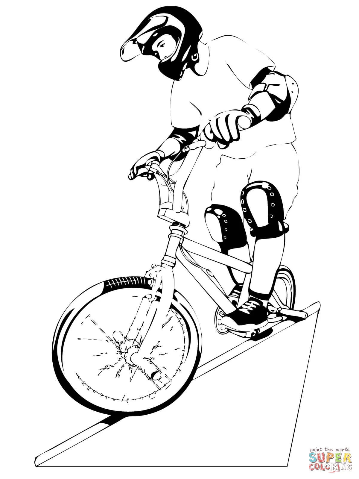 Dibujo de Montando Bicicleta Bmx para colorear | Dibujos para ... Dibujo de Montando Bicicleta Bmx para colorear | Dibujos para ...