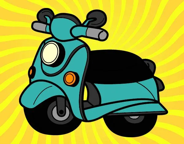 Dibujo de Moto Vespa pintado por Pepitayo5 en Dibujos.net el día ...