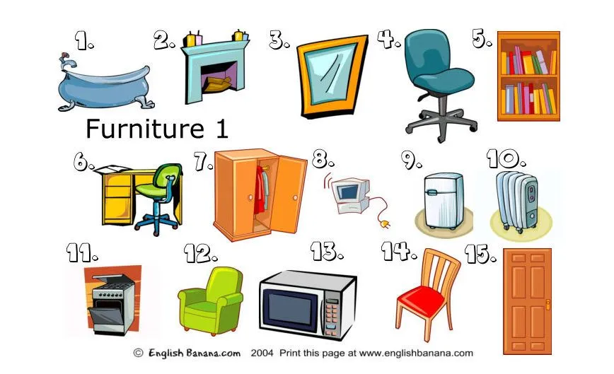 Dibujo muebles d e casa - Imagui