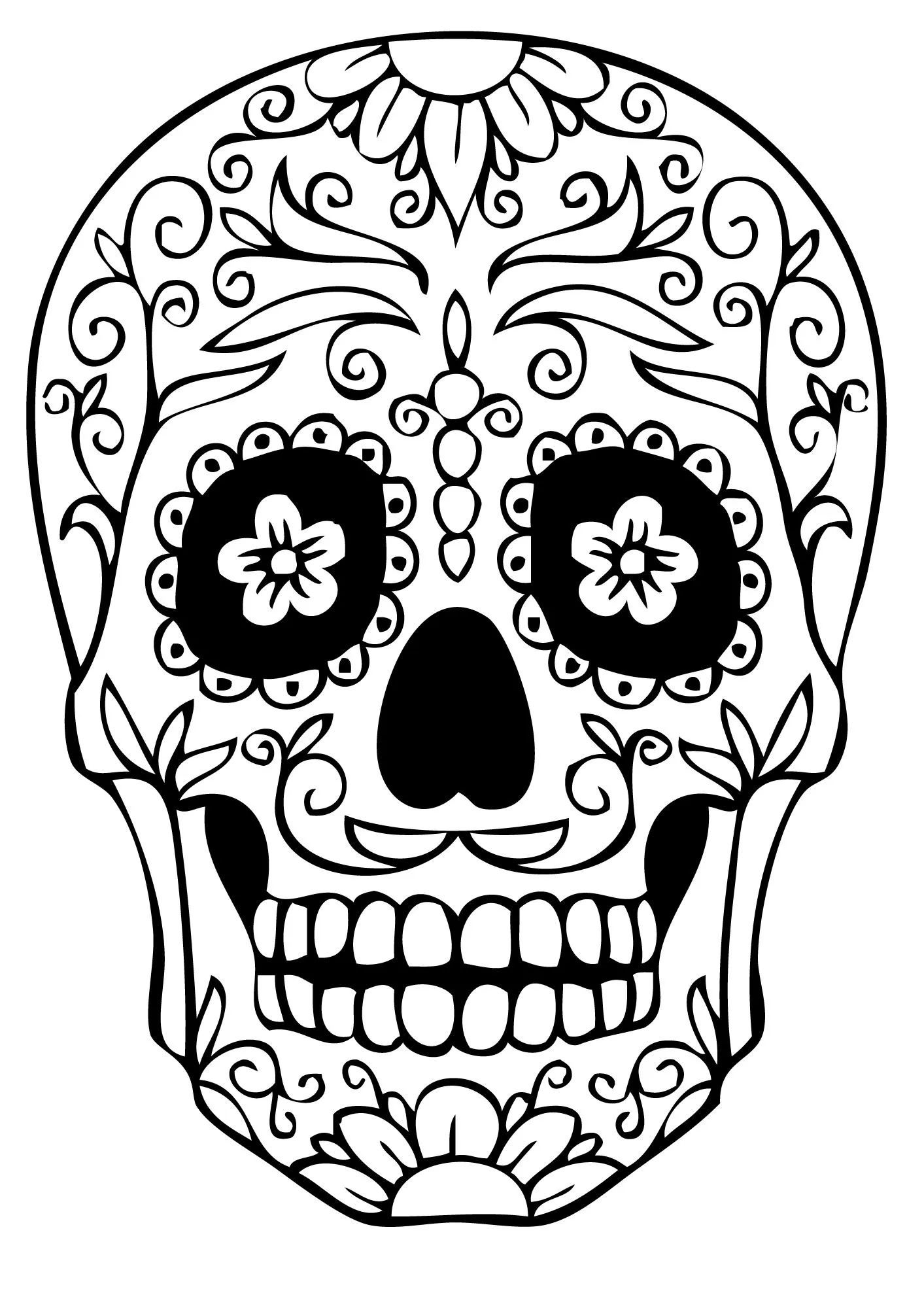Dibujo de Días de los muertos gratis para descargar y colorear - Día de los Muertos - Just Color Niños : Dibujos para colorear para niños Dibujo de Días de los muertos gratis para descargar y colorear - Día de los Muertos - Just Color Niños : Dibujos para colorear para niños