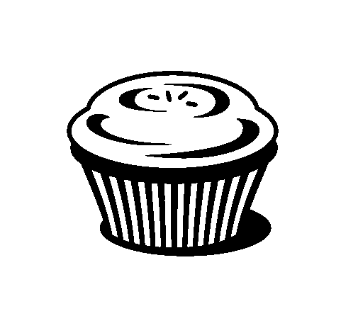 Dibujo de Muffin para Colorear - Dibujos.net