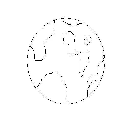 Dibujo de Mundo para Colorear - Dibujos.net Dibujo de Mundo para Colorear - Dibujos.net