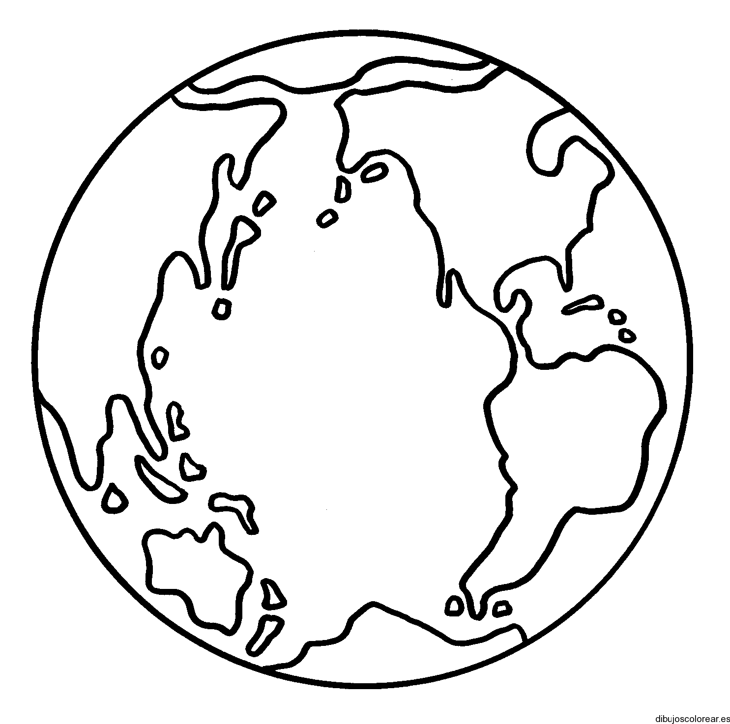 Dibujo del mundo entero | Dibujos para Colorear Dibujo del mundo entero | Dibujos para Colorear