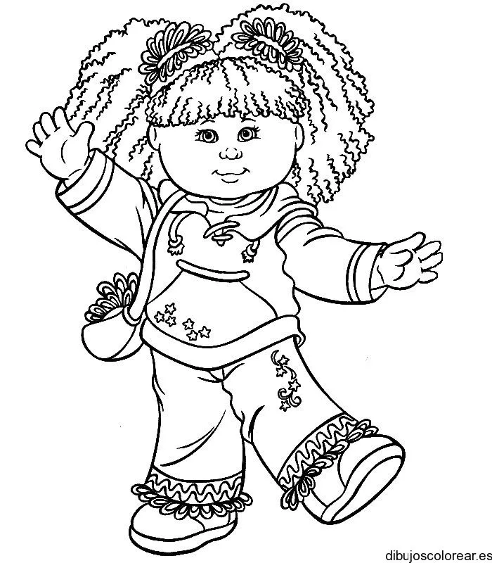 Dibujo de una muñeca repollito | Dibujos para Colorear Dibujo de una muñeca repollito | Dibujos para Colorear