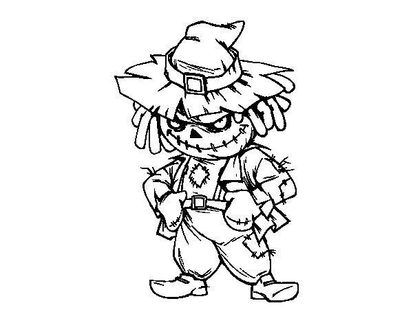 Dibujo de Muñeco diabólico para Colorear - Dibujos.net Dibujo de Muñeco diabólico para Colorear - Dibujos.net