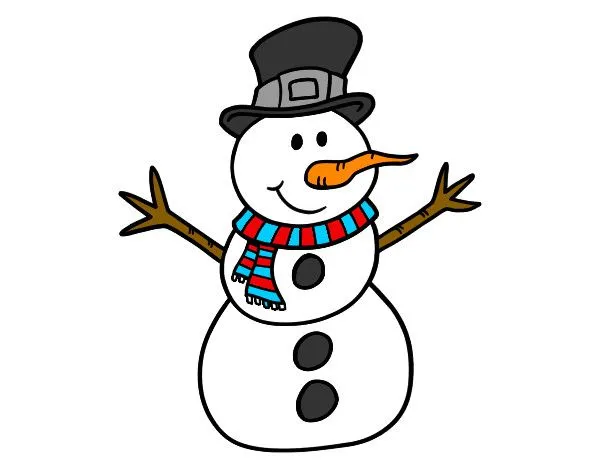 Dibujo de muñeco de nieve pintado por Albochi en Dibujos.net el ...