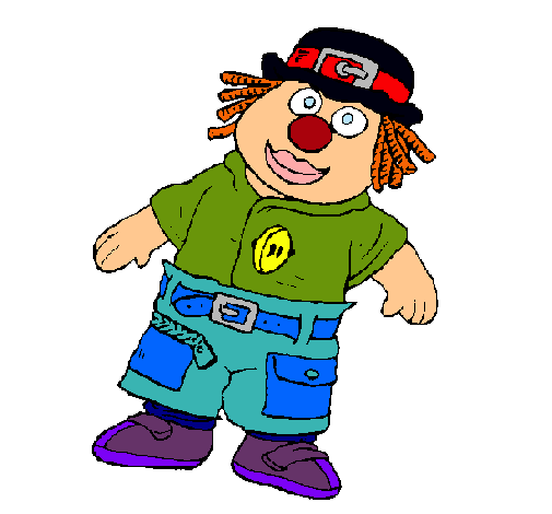 Dibujo de Muñeco de trapo pintado por Payaso en Dibujos.net el día ...