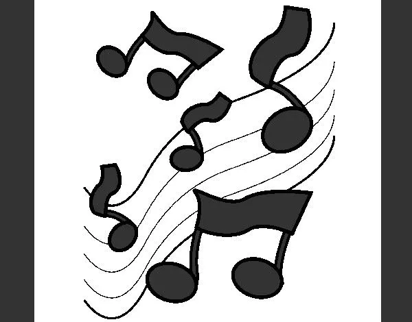 Dibujo de musica blanco y negro pintado por Valenti1 en Dibujos ... Dibujo de musica blanco y negro pintado por Valenti1 en Dibujos ...