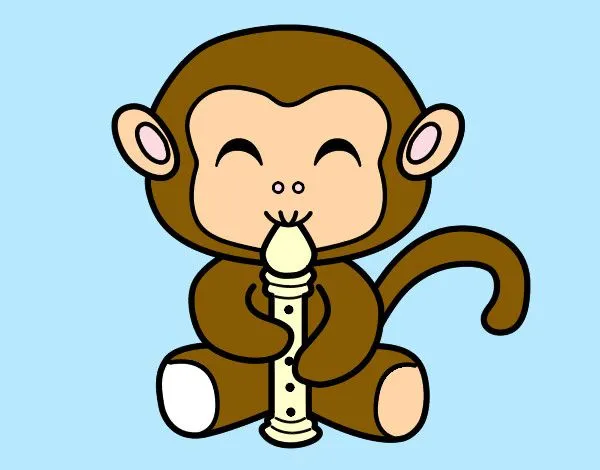 Dibujo de MY MONKEY pintado por Gaby141625 en Dibujos.net el día ... Dibujo de MY MONKEY pintado por Gaby141625 en Dibujos.net el día ...
