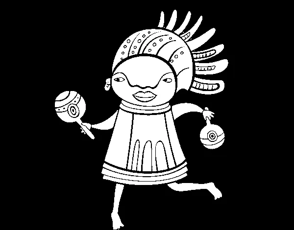 Dibujo de Nativo africano para Colorear - Dibujos.net Dibujo de Nativo africano para Colorear - Dibujos.net
