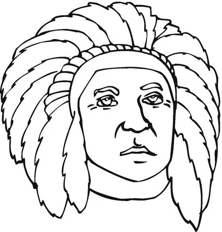 Dibujo de Primeros Nativos Americanos para colorear | Dibujos para ...