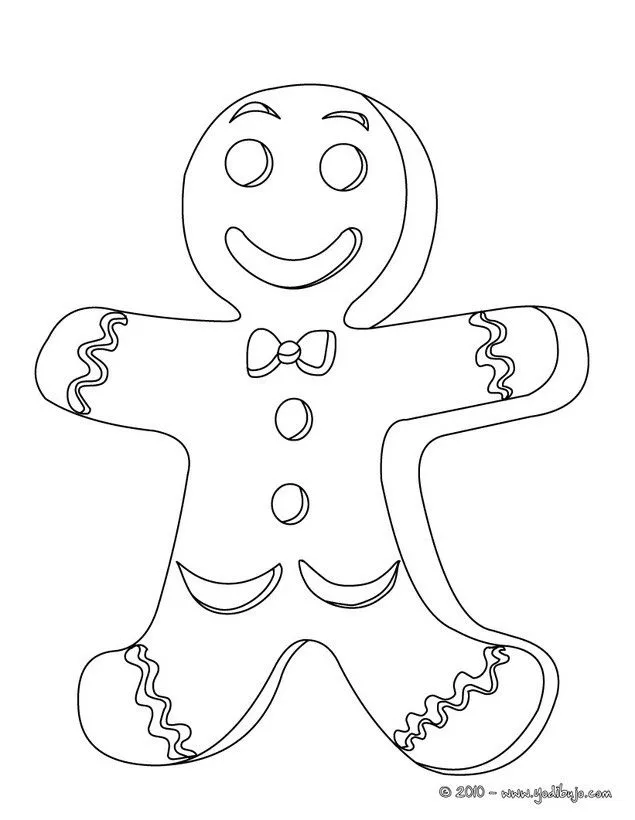 Dibujo de Navidad: galleta de navidad para colorear Dibujo de Navidad: galleta de navidad para colorear
