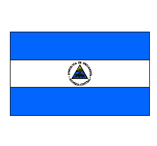 Dibujo de Nicaragua pintado por Bandera en Dibujos.net el día 16 ...