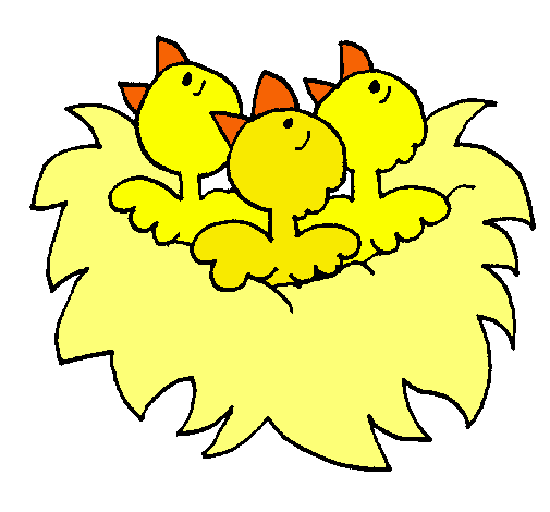 Dibujo de Nido de pájaritos pintado por Deni en Dibujos.net el día ...