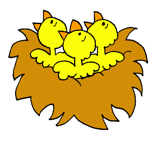 Dibujo de Nido de pájaritos pintado por Oo55oo en Dibujos.net el ...
