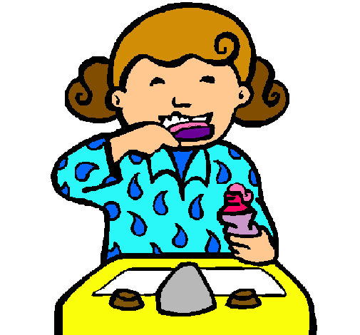 Dibujo de Niña cepillándose los dientes pintado por Genesis en ... Dibujo de Niña cepillándose los dientes pintado por Genesis en ...