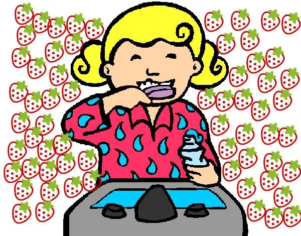 Dibujo de niña cepillandose los dientes pintado por Marisoli12 en ... Dibujo de niña cepillandose los dientes pintado por Marisoli12 en ...