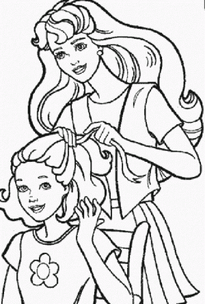 Dibujo de niña para colorear