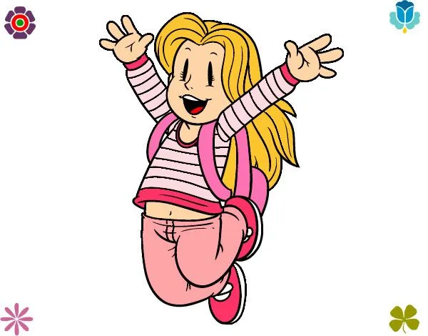 Dibujo de niña-comenzando clases pintado por _tuya_solo en Dibujos ... Dibujo de niña-comenzando clases pintado por _tuya_solo en Dibujos ...
