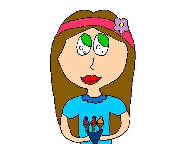 Dibujo de Niña jipi pintado por Geo2013 en Dibujos.net el día 26 ... Dibujo de Niña jipi pintado por Geo2013 en Dibujos.net el día 26 ...