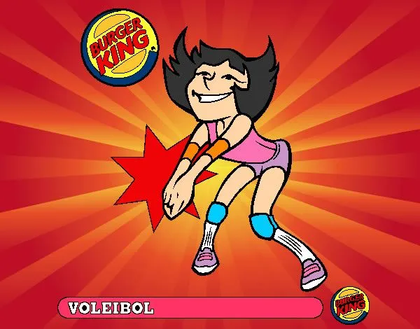Dibujo de niña jugando al voleibol pintado por Stellax en Dibujos ... Dibujo de niña jugando al voleibol pintado por Stellax en Dibujos ...