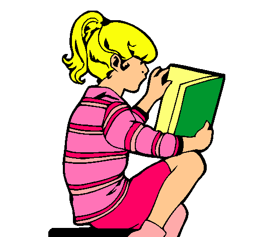 Dibujo de Niña leyendo pintado por Ara en Dibujos.net el día 14-10 ... Dibujo de Niña leyendo pintado por Ara en Dibujos.net el día 14-10 ...