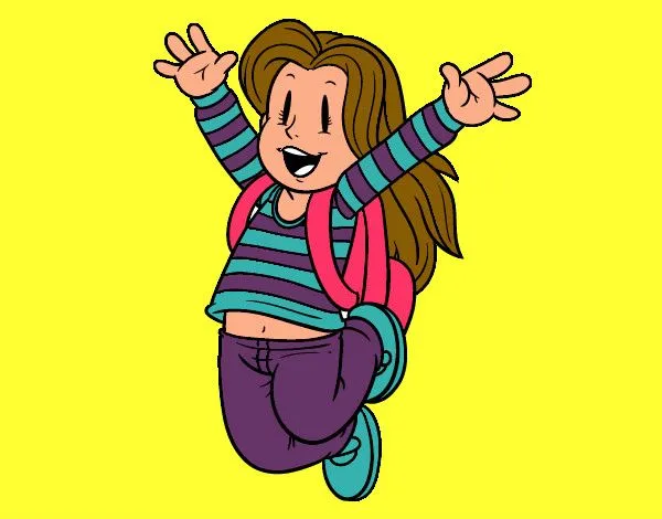 Dibujo de Niña con mochila pintado por Liidia en Dibujos.net el ... Dibujo de Niña con mochila pintado por Liidia en Dibujos.net el ...