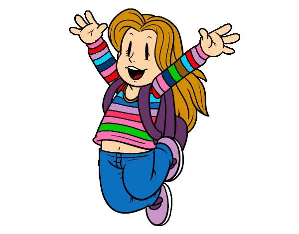 Dibujo de Niña con mochila pintado por Mindi26 en Dibujos.net el ... Dibujo de Niña con mochila pintado por Mindi26 en Dibujos.net el ...