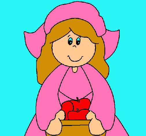 Dibujo de Niña peregrina pintado por Humildad en Dibujos.net el ...