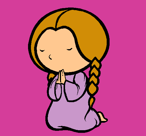 Dibujo de Niña rezando pintado por Stefani en Dibujos.net el día ... Dibujo de Niña rezando pintado por Stefani en Dibujos.net el día ...