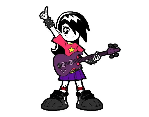 Dibujo de Niña rockera pintado por Rihana en Dibujos.net el día 10 ... Dibujo de Niña rockera pintado por Rihana en Dibujos.net el día 10 ...