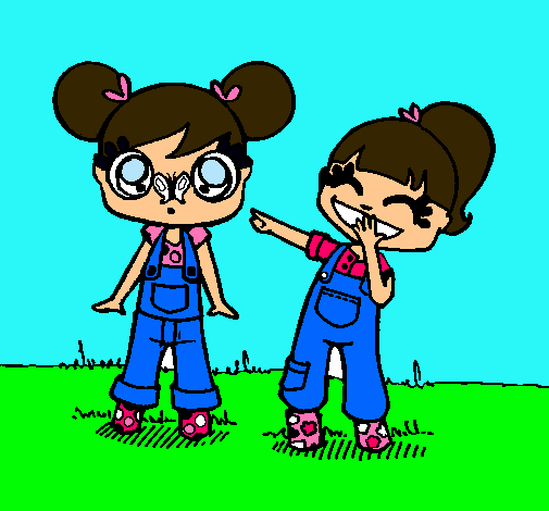 Dibujo de Niñas pintado por Iara en Dibujos.net el día 14-11-10 a ... Dibujo de Niñas pintado por Iara en Dibujos.net el día 14-11-10 a ...