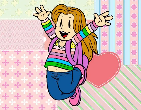 Dibujo de niñita pintado por Dulsura en Dibujos.net el día 06-04 ...