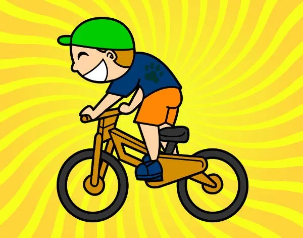 Dibujo de ninito andando en bici pintado por Flowers en Dibujos ... Dibujo de ninito andando en bici pintado por Flowers en Dibujos ...