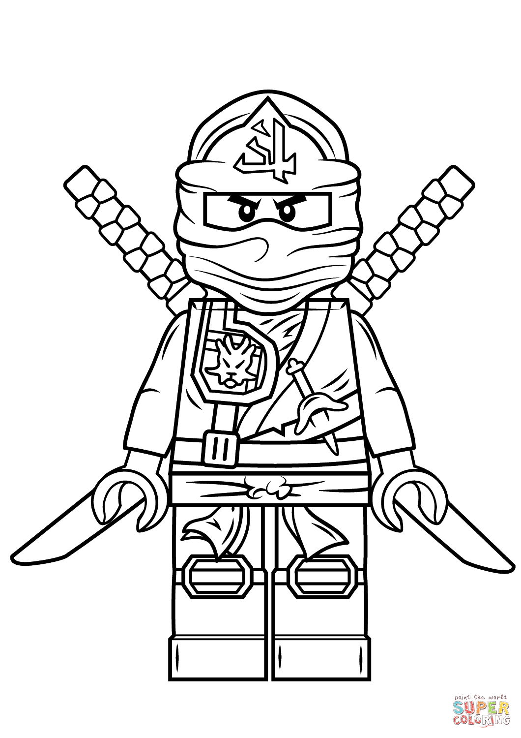 Dibujo de Ninjago Green Ninja de Lego para colorear | Dibujos para ...