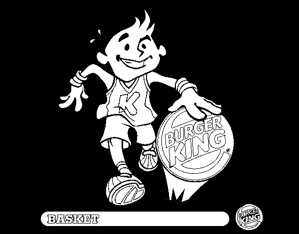 Dibujo de Niño-Básquet para Colorear - Dibujos.net Dibujo de Niño-Básquet para Colorear - Dibujos.net