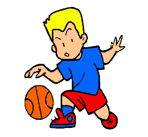 Dibujo de Niño botando la pelota pintado por Baloncesto en Dibujos ...