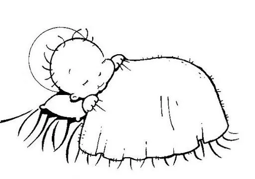 Dibujo del niño Jesús para colorear - Imagui