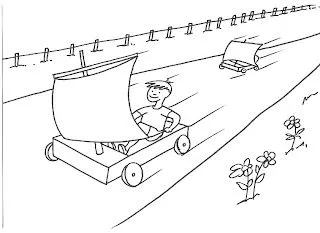  ... para colorear: Dibujo para imprimir y colorear de niños jugando