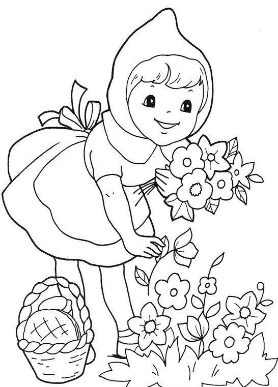 Dibujo de un niño oliendo una flor - Imagui | DE TODO UN POCO DE ...