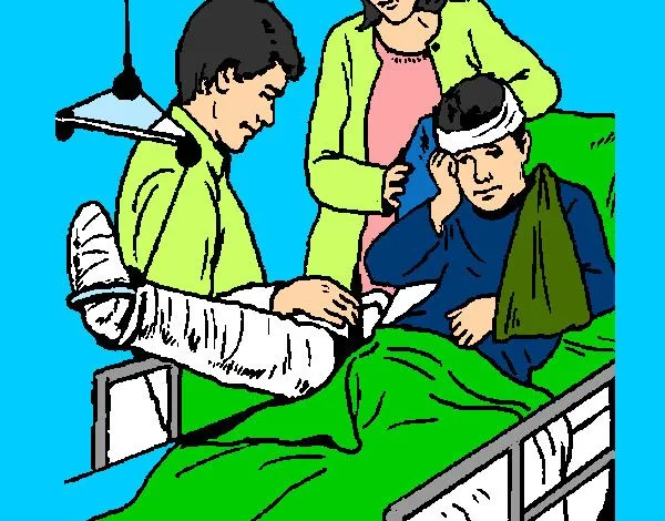 Dibujo de Niño con la pierna fracturada pintado por Jatzi en ... Dibujo de Niño con la pierna fracturada pintado por Jatzi en ...