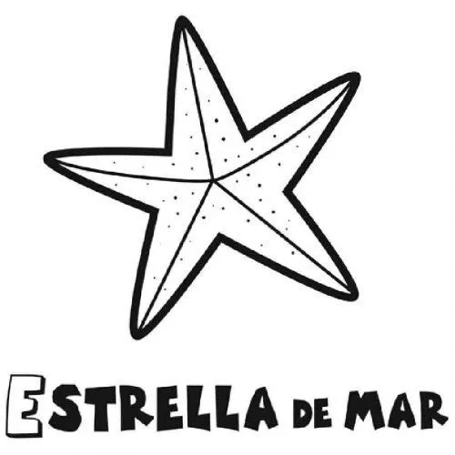 Dibujo para niños de una estrella de mar - Dibujos para colorear ...